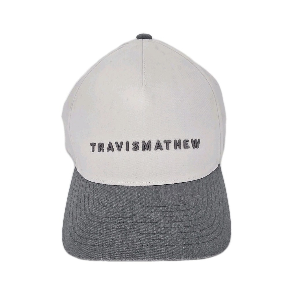 Travis Mathew Hat Snapback Gray 110 Flexfit  Golf Cap Established 2007